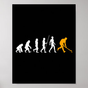 Evolution Field Hockey Gift Field Hockey Player Gi Poster