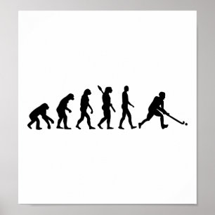 Evolution Field hockey Poster