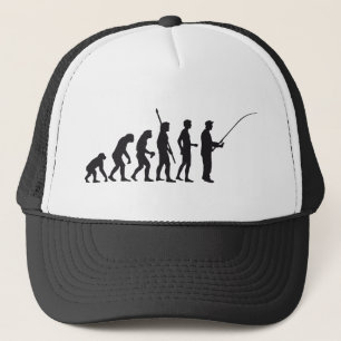 evolution fishing trucker hat