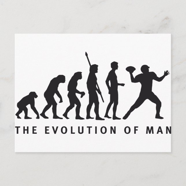 evolution football postcard (Front)