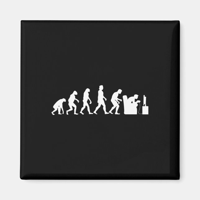Evolution Funny Retro Video Game Gamer Nerd Gift 1 Magnet (Front)