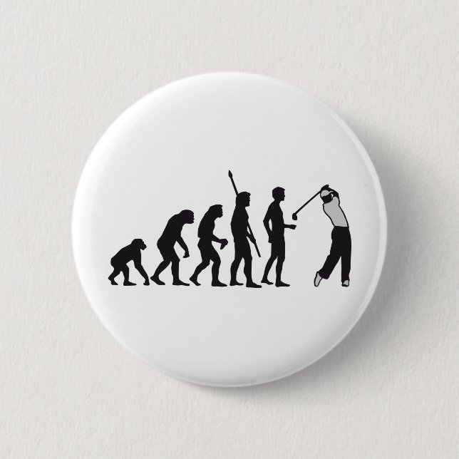 evolution golf 6 cm round badge (Front)