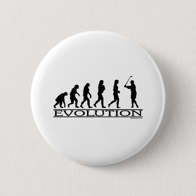Evolution - Golf- Female 6 Cm Round Badge (Front)