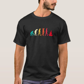 Evolution Graphic Meditating Meditation Relaxation T-Shirt