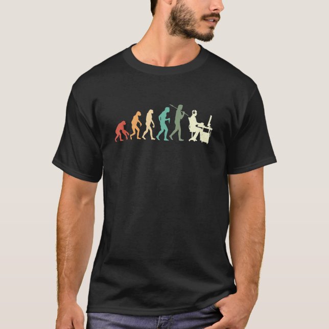 Evolution Graphic Video Game Player Gaming Gamer P T-Shirt (Front)