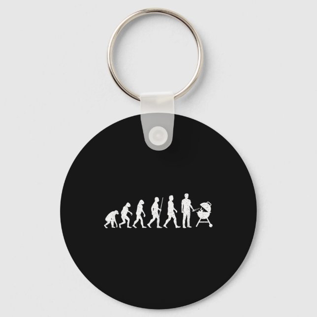 Evolution Grilling Funny Bbq Grill Barbecue  Key Ring (Front)
