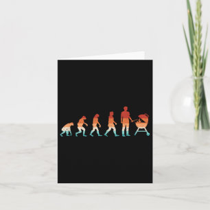 Evolution Grilling Funny Bbq Retro Grill Barbecue Card