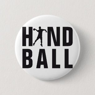 evolution handball 6 cm round badge