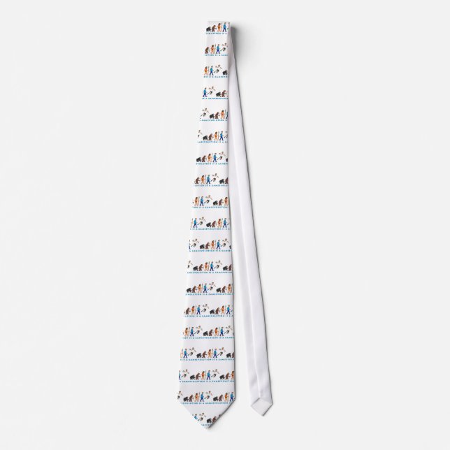 Evolution Handball Comic Style Tie (Front)
