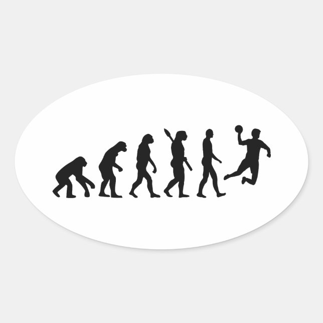 Evolution Handball Oval Sticker (Front)