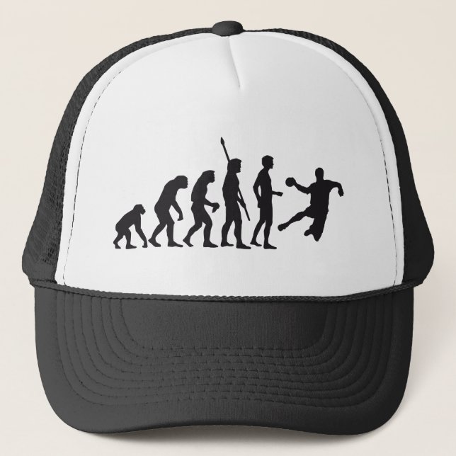 evolution handball trucker hat (Front)