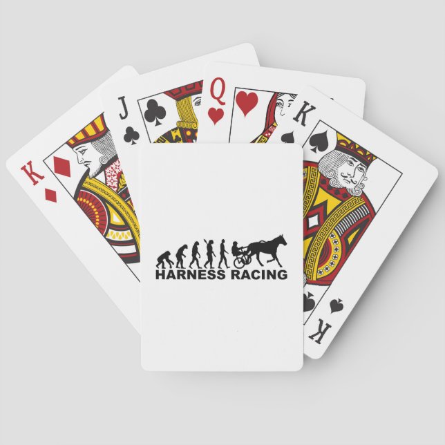 Evolution harness racing playing cards (Back)