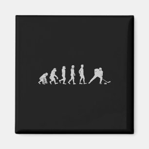 Evolution Hockey Player Puck Net Goal Goaltender G Magnet