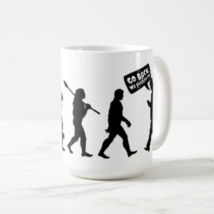 Evolution Irony Silhouette Coffee Mug