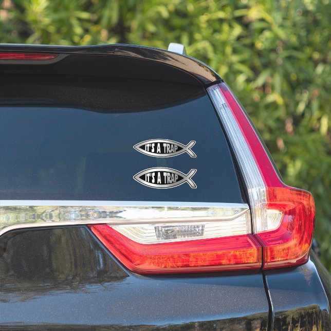 Evolution - It's A Trap x 2 Sticker (Car Side)