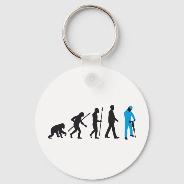 evolution jackhammer worker key ring (Front)