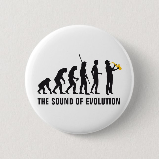 evolution jazz 6 cm round badge (Front)