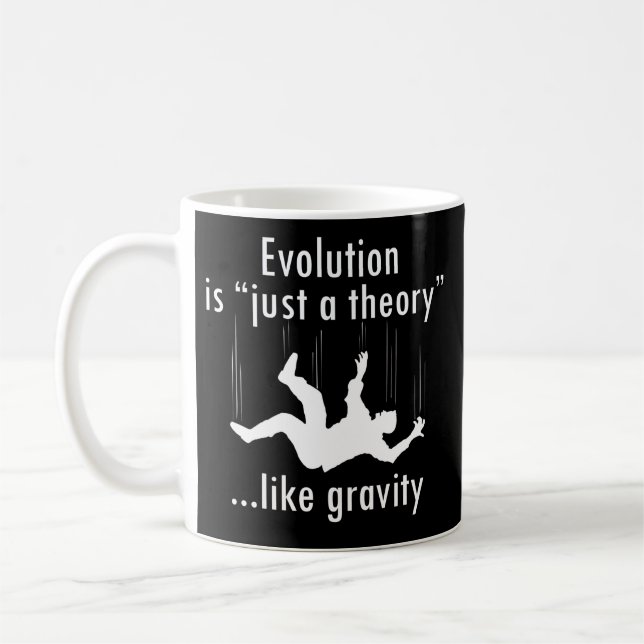 Evolution Just a Theory Coffee Mug (Left)