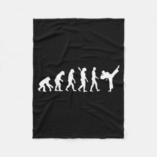 Evolution karate fleece blanket