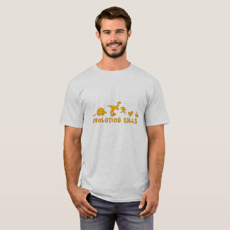 Evolution Kills Funny Dinosaurs T-Shirt