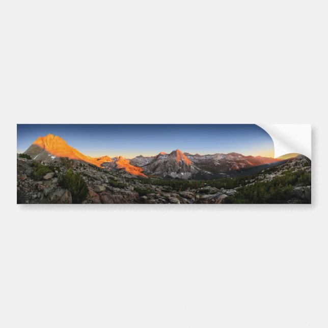 Evolution Lake / Valley Sunset - Sierra Bumper Sticker (Front)
