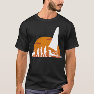 Evolution Land Sailing Dirtboating Sail Wagon Sand T-Shirt