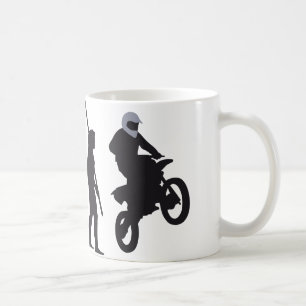 evolution motorbike coffee mug