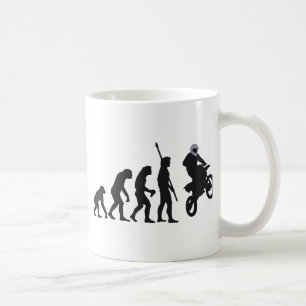 evolution motorbike coffee mug