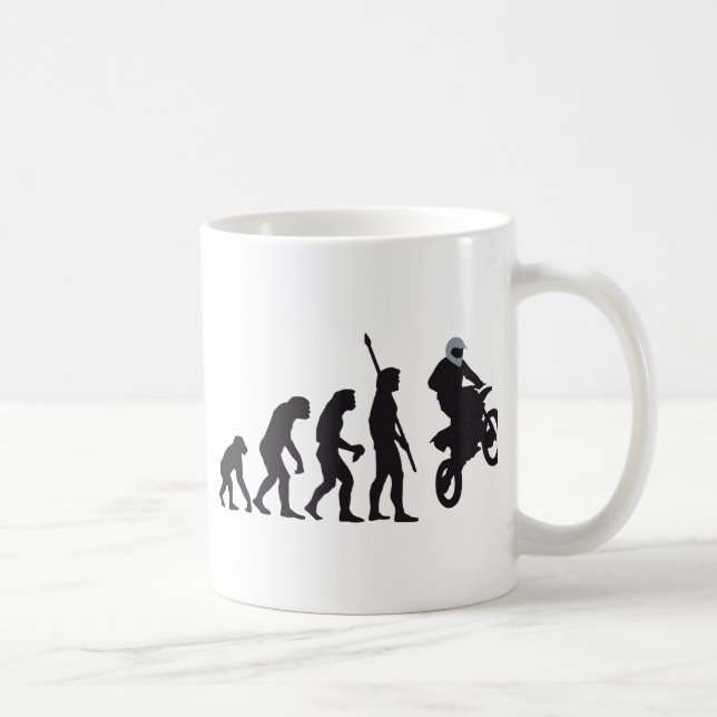 evolution motorbike coffee mug (Right)