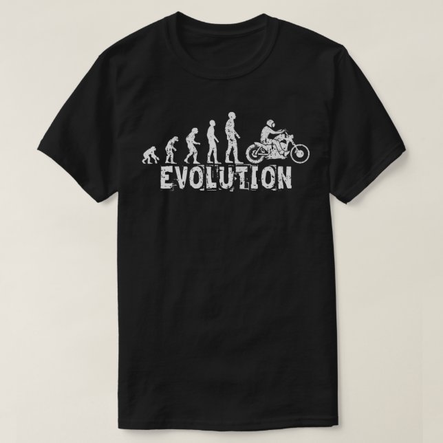 Evolution motorbike (white)   T-Shirt (Design Front)