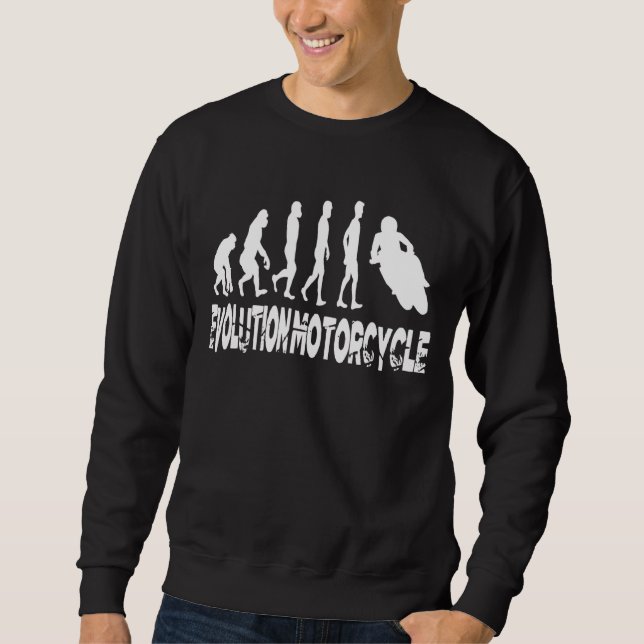Evolution Motorcycle  Emotorcycle Ebike Motorcycli Sweatshirt (Front)