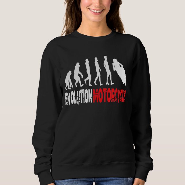 Evolution Motorcycle  Emotorcycle Ebike Motorcycli Sweatshirt (Front)