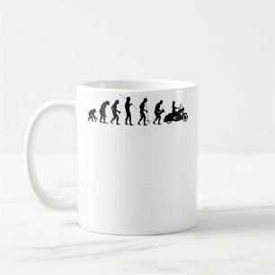 Evolution Motorcycle Rider Motorcyclist Motorbike Coffee Mug
