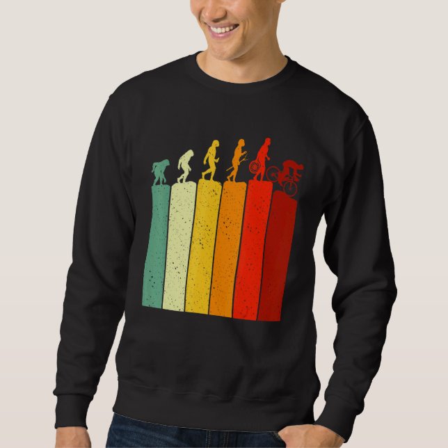 Evolution Mountain Biking Bike For Bikers Mens Boy Sweatshirt (Front)