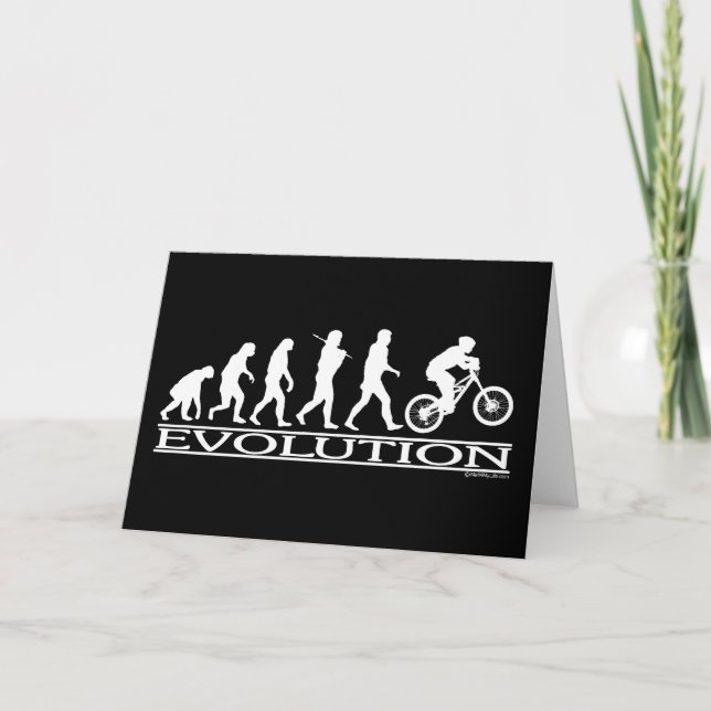 Evolution - Mt Biking Card (Front)