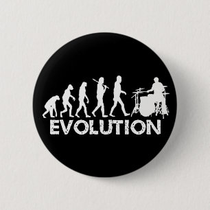 Evolution of a Drummer 6 Cm Round Badge