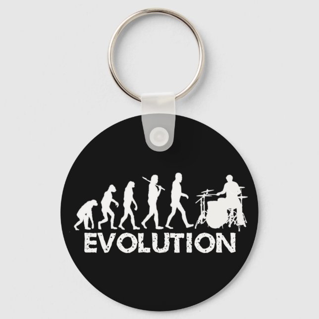 Evolution of a Drummer Key Ring (Front)