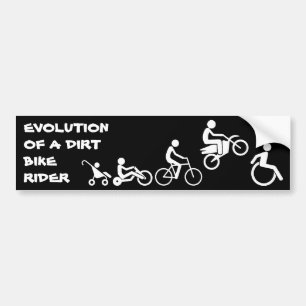 Evolution Of A Rider Dirt Bike Motocross Bumper St Sticker