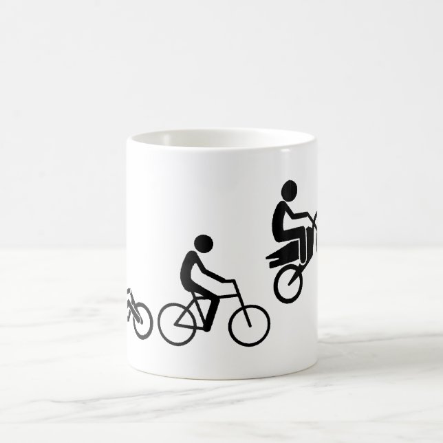Evolution Of A Rider Dirt Bike Motocross Funny Mug (Center)