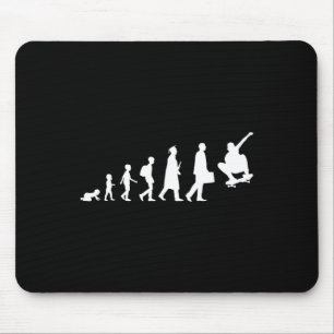 Evolution Of A Skateboarder Skater Skateboarding F Mouse Pad