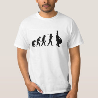 Evolution of a Snare Drummer (basic white) T-Shirt