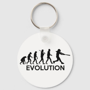 Evolution of a Softball Player Key Ring