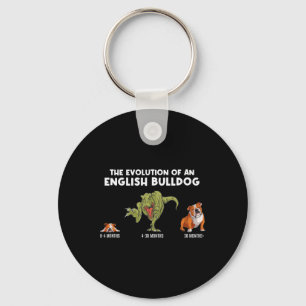 Evolution Of An English Bulldog Mum Fun Bulldog Key Ring