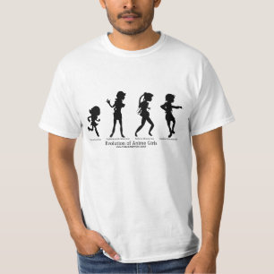 Evolution of Anime Girls T-Shirt
