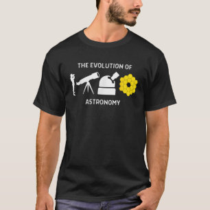 Evolution Of Astronomy Telescope James Webb Space T-Shirt