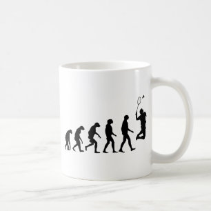 Evolution of Badminton Coffee Mug