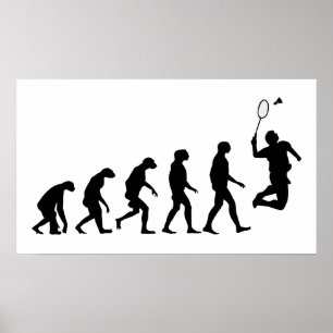 Evolution of Badminton Poster