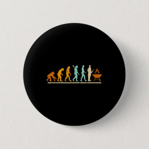 Evolution Of Bbq And Grilling Master - Grilling Bb 6 Cm Round Badge