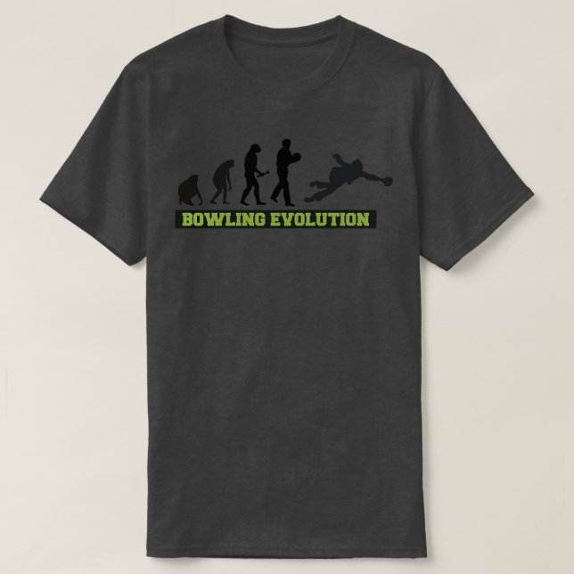 Evolution of Bowling T T T-Shirt (Design Front)