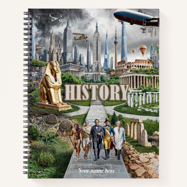 Evolution of Civilisation Art- Historical Timeline Notebook (Front)